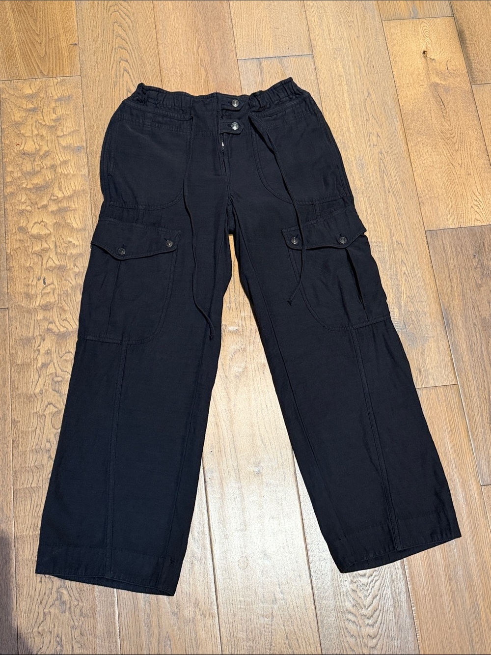 Free People Park Avenue Cotton Cargo Pants Size S - Picture 4 of 7